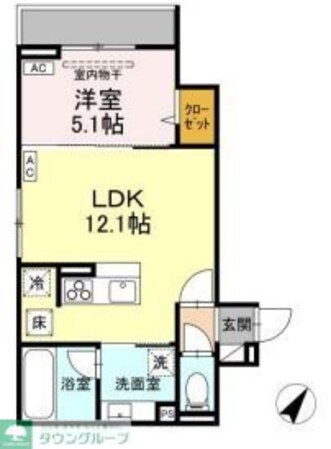 Asset-Court中町の物件間取画像